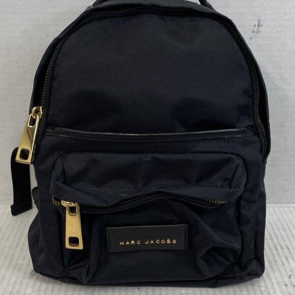 Marc Jacobs Handbags - Marc Jacobs Black Nylon Varsity Mini Backpack